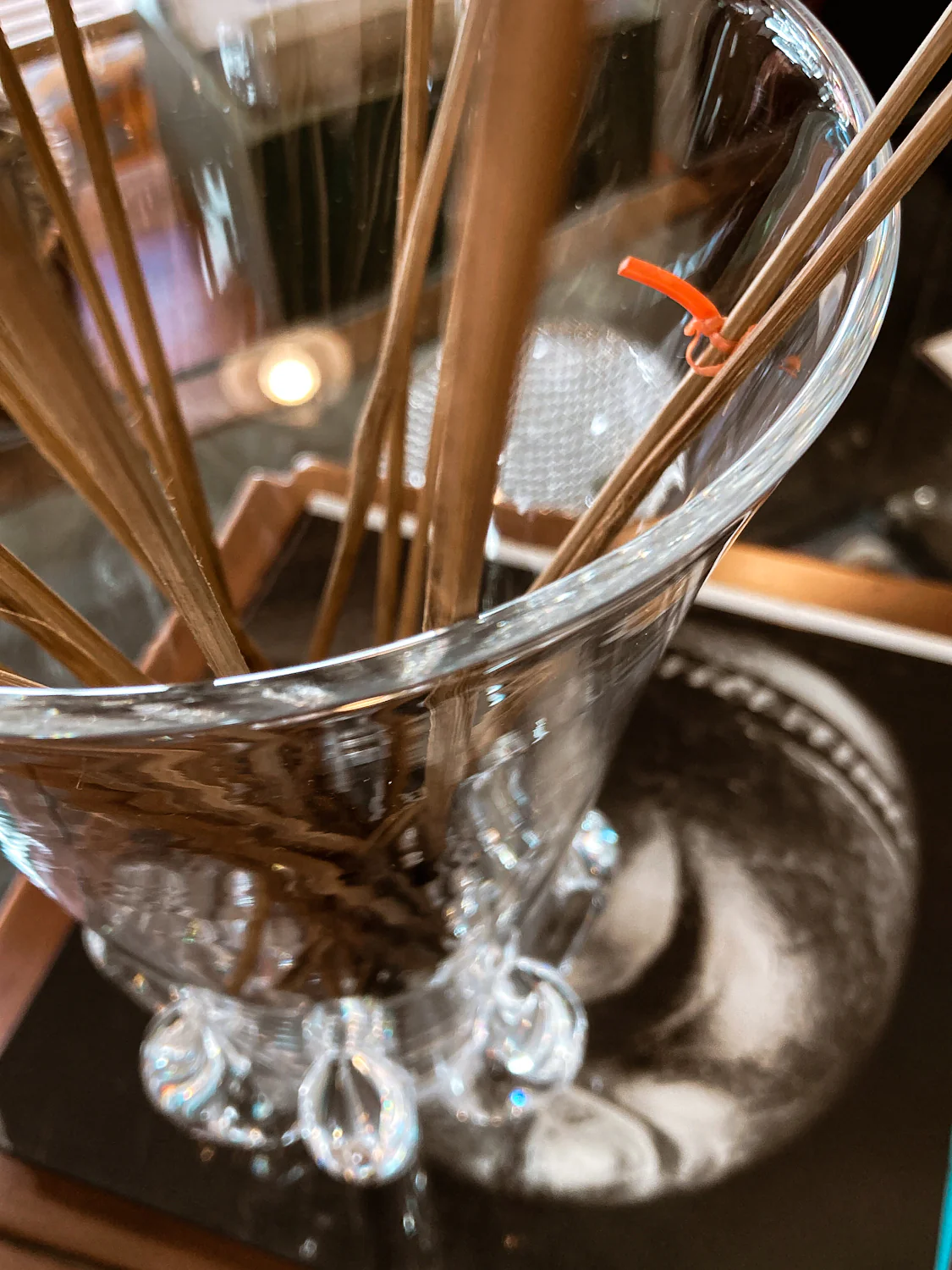 Vintage Handblown George Thompson Steuben Clear Glass Art Vase - Image 10