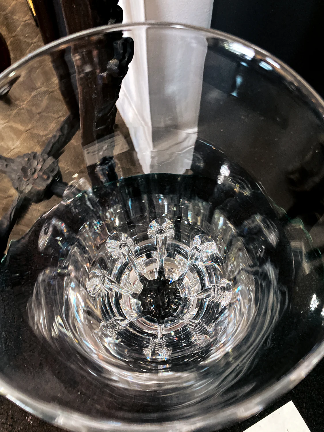 Vintage Handblown George Thompson Steuben Clear Glass Art Vase - Image 17