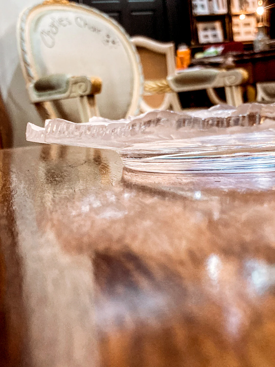 Vintage Lalique France Honfleur Geranium 11 Inch Clear Crystal Dish Plate - Image 18