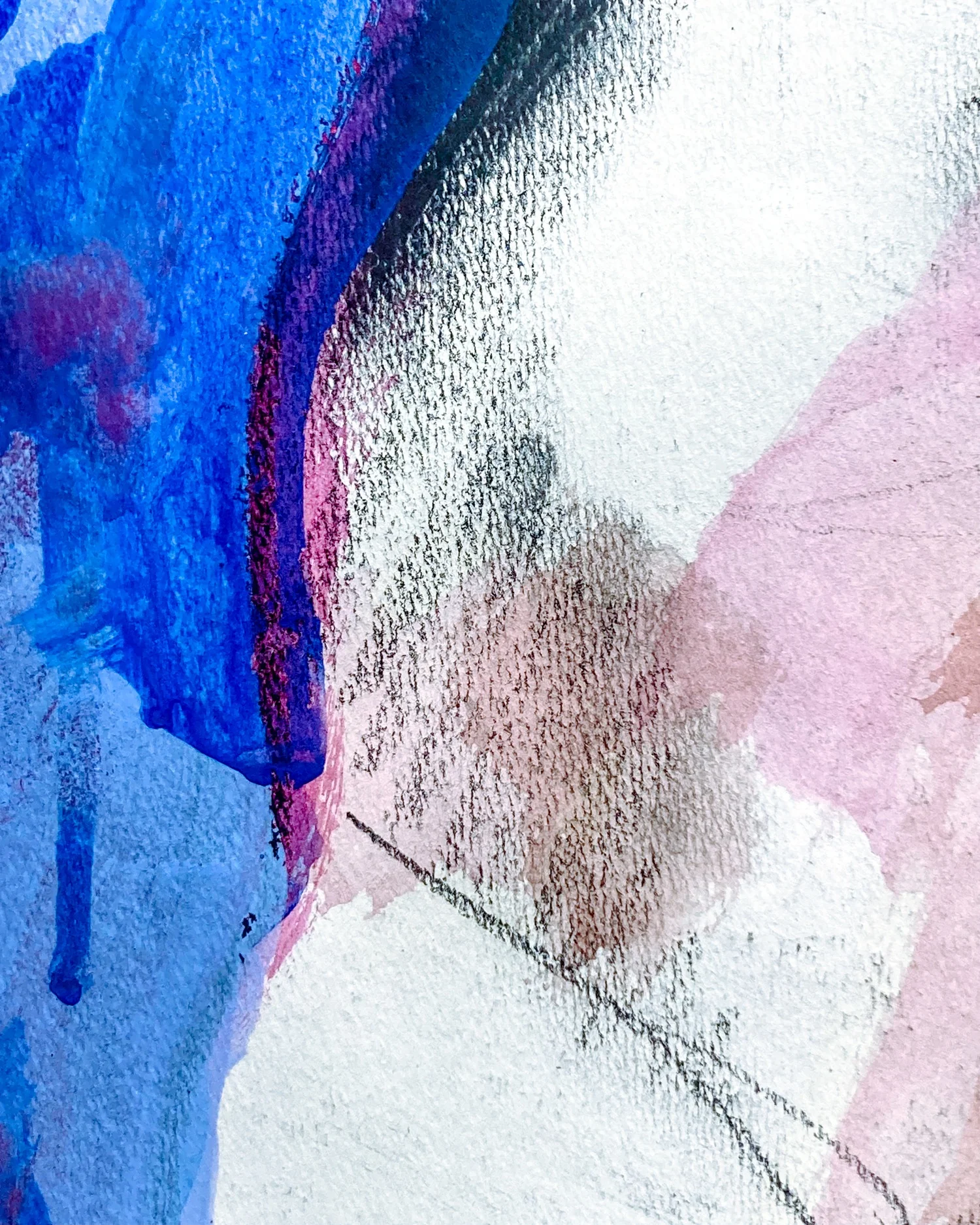 Vintage Mixed Media Abstract Female Figure Framed George Johanson - Image 9