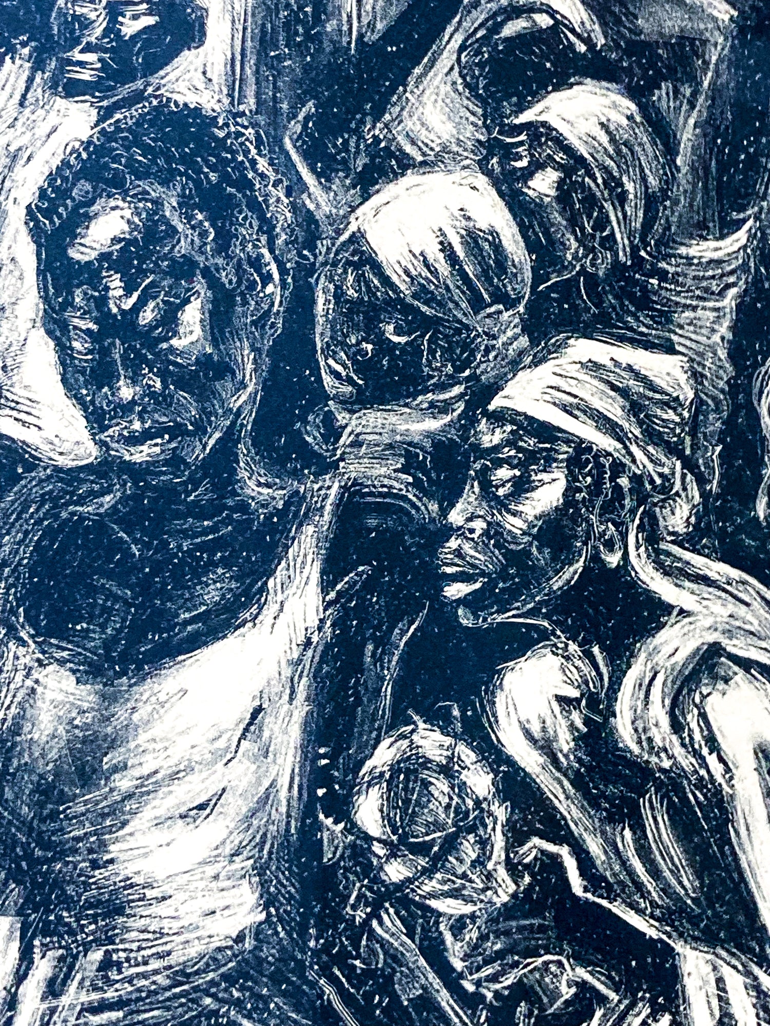 Vintage Marion Greenwood 1951 “Voodoo Ritual” Lithograph Framed Print - Image 3