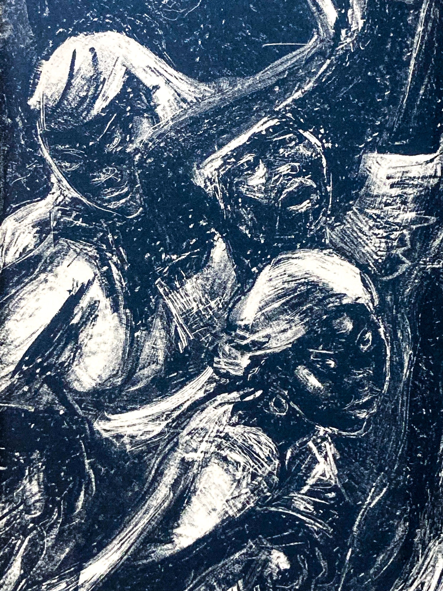 Vintage Marion Greenwood 1951 “Voodoo Ritual” Lithograph Framed Print - Image 4