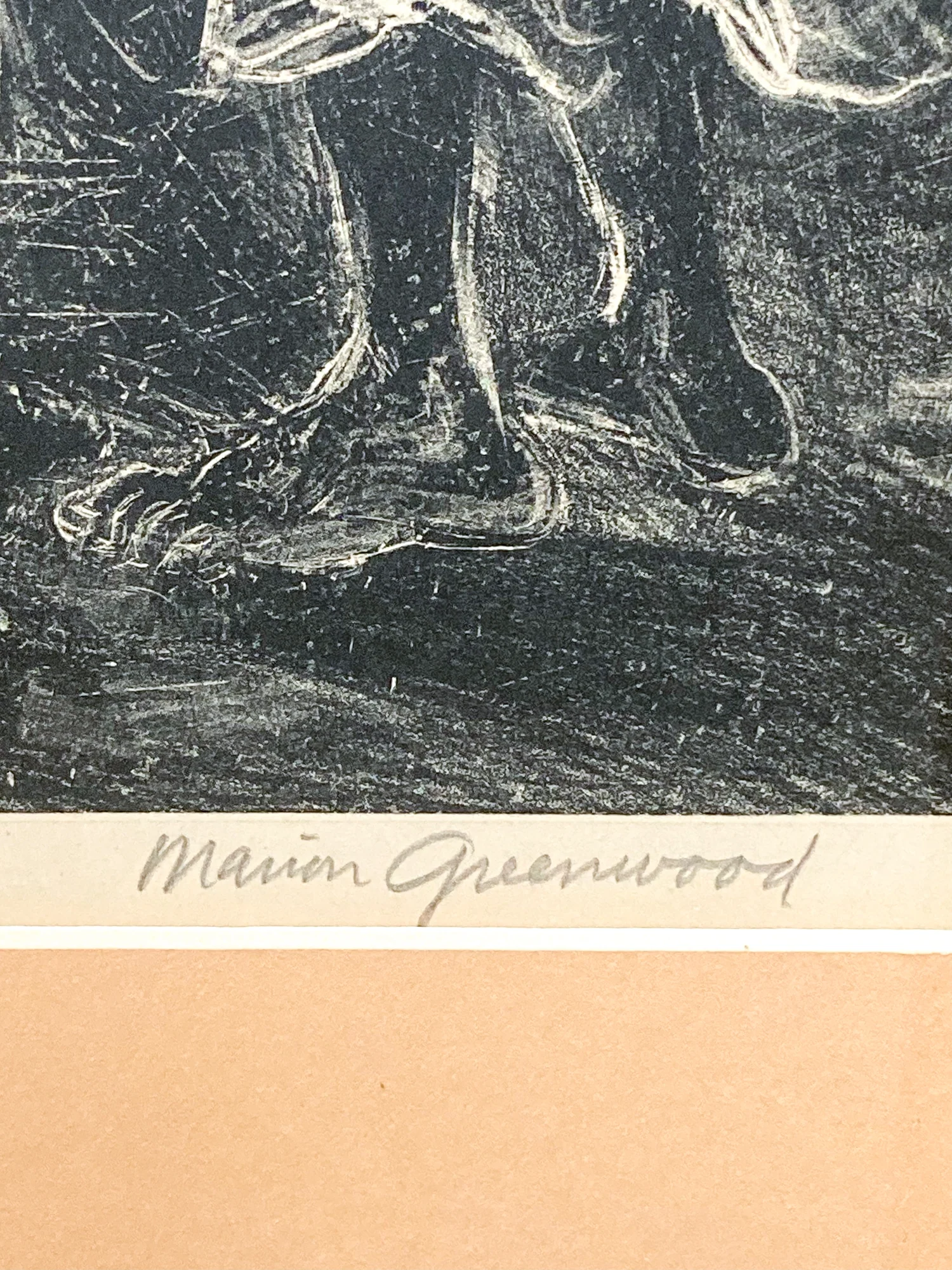 Vintage Marion Greenwood 1951 “Voodoo Ritual” Lithograph Framed Print - Image 5