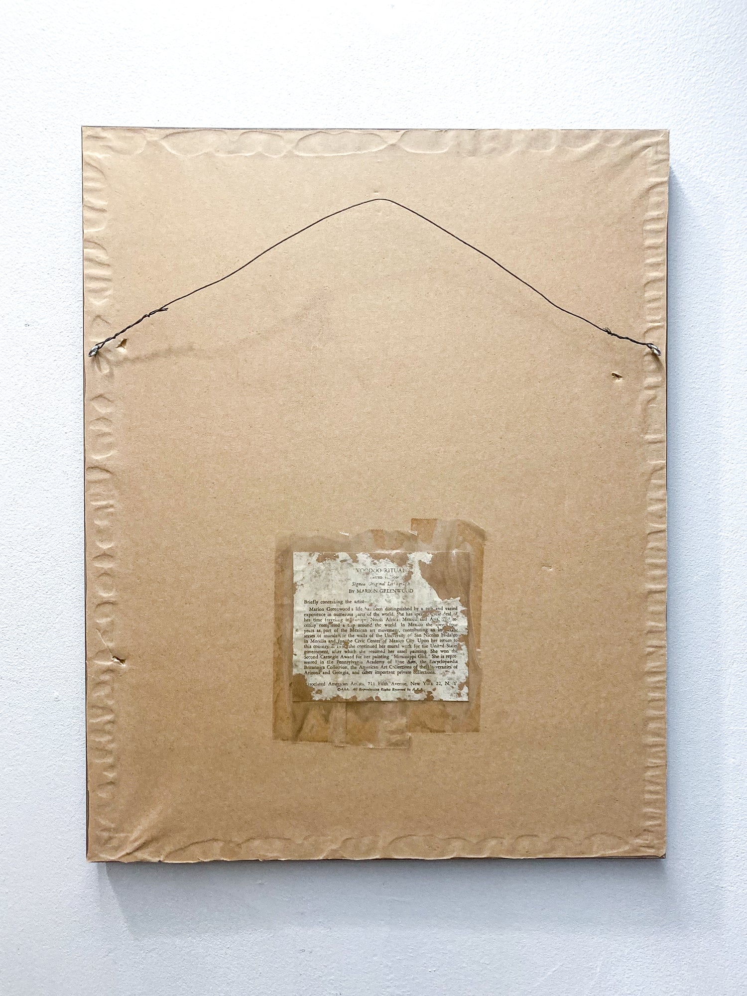 Vintage Marion Greenwood 1951 “Voodoo Ritual” Lithograph Framed Print - Image 8